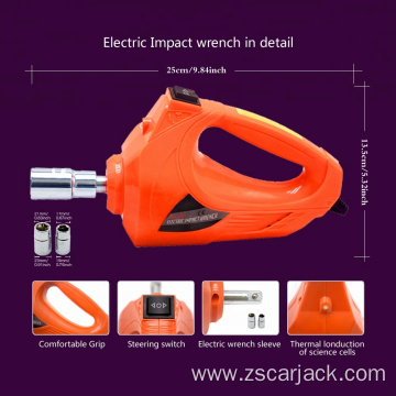 12v electric hydraulic jack with impact wrench